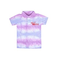 Adire tie and dye polo shirt 